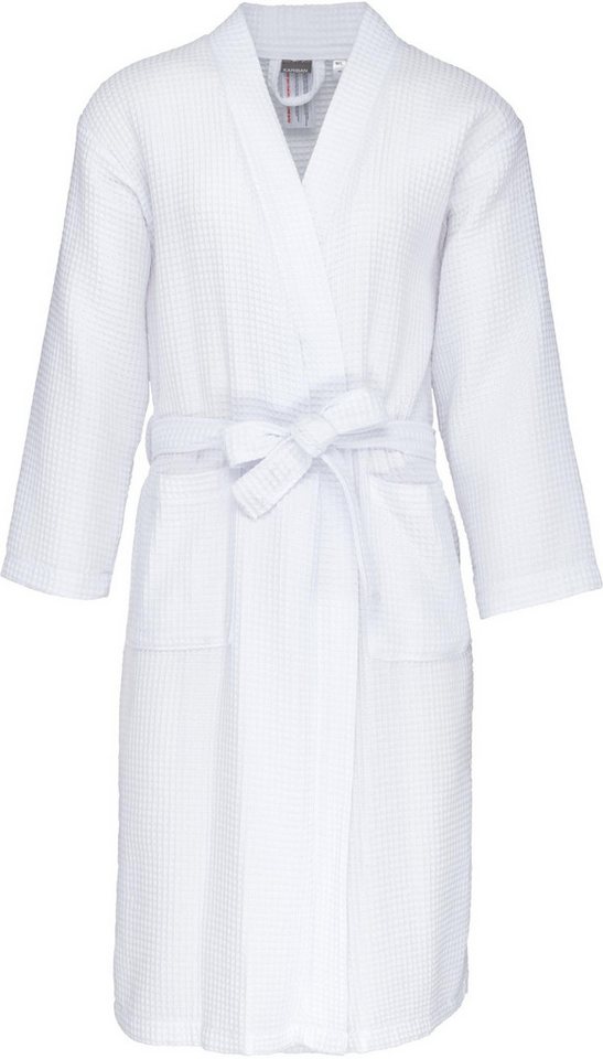 Kariban Bademantel Damen Walkfrottier-Bademantel Waffelpiqué von Kariban