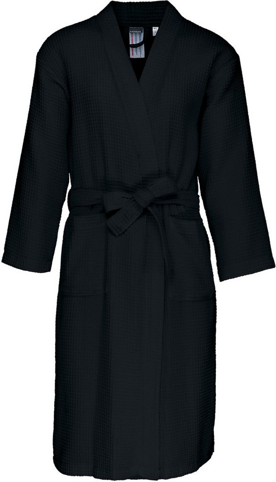 Kariban Bademantel Damen Walkfrottier-Bademantel Waffelpiqué von Kariban