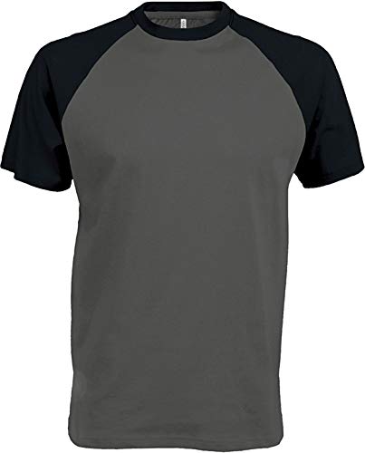 Kariban Baseball T-Shirt K330,Farbe:Slate Grey/Black;Größe:L von Kariban