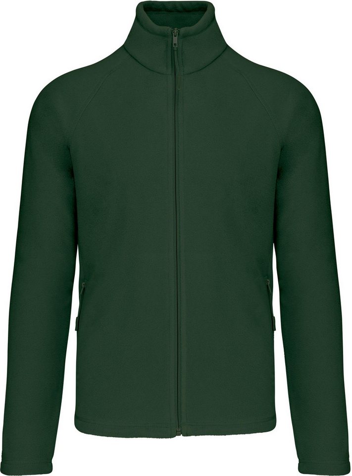 Kariban Fleecejacke Mikrofleece-Jacke mit Reißverschluss Raglanärmel für Herren von Kariban