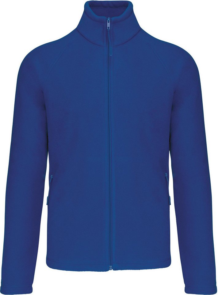 Kariban Fleecejacke Mikrofleece-Jacke mit Reißverschluss Raglanärmel für Herren von Kariban