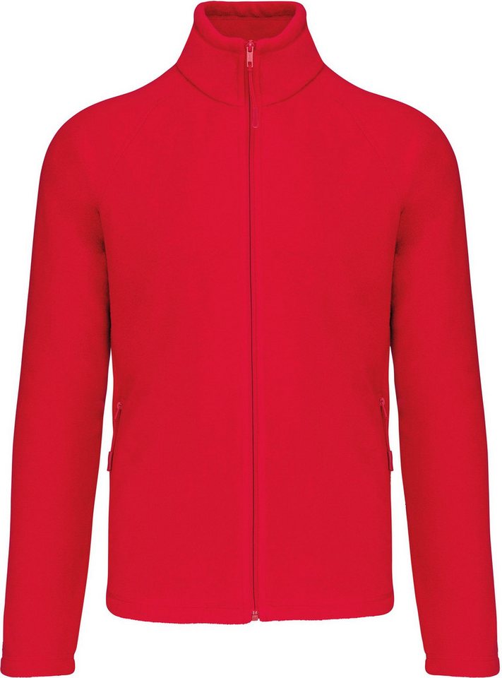 Kariban Fleecejacke Mikrofleece-Jacke mit Reißverschluss Raglanärmel für Herren von Kariban