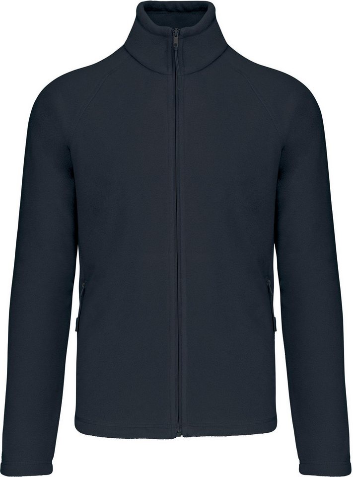 Kariban Fleecejacke Mikrofleece-Jacke mit Reißverschluss Raglanärmel für Herren von Kariban