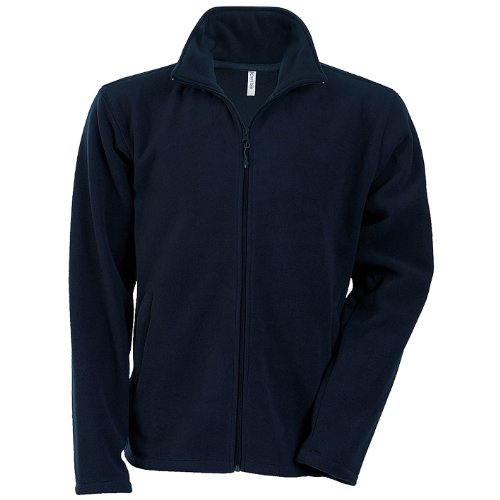 Kariban Herren Anti-Pilling-Fleece-Jacke mit durchgehendem ReiÃŸverschluss (Large) (Marineblau) von Kariban