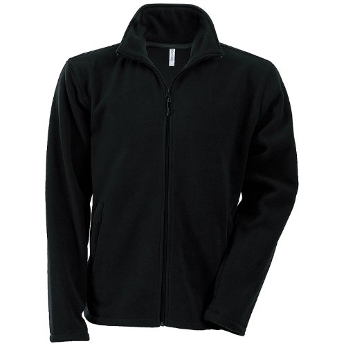 Kariban Herren Anti-Pilling-Fleece-Jacke mit durchgehendem ReiÃŸverschluss (Large) (Schwarz) von Kariban