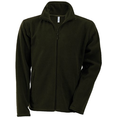 Kariban Herren Anti-Pilling-Fleece-Jacke mit durchgehendem ReiÃŸverschluss (S) (Olive) von Kariban