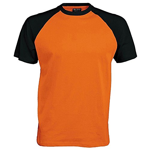 Kariban Herren T-Shirt mehrfarbig Orange/Schwarz XX-Large von Kariban