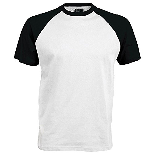 Kariban Herren T-Shirt mehrfarbig weiß / schwarz XX-Large von Kariban