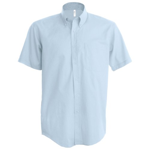 Kariban Herren Hemd, kurzärmlig, pflegeleicht (5XLarge) (Oxfordblau) von Kariban