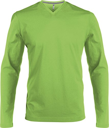 Kariban - Herren Langarmshirt mit V-Ausschnitt bis Größe 4XL von Kariban