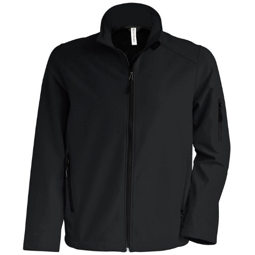 Kariban Herren Softshell-Jacke, 3-lagig (L) (Schwarz) von Kariban