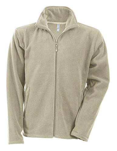 Kariban Herren Sweatjacke Micro Fleece Full Zip Beige XL von Kariban