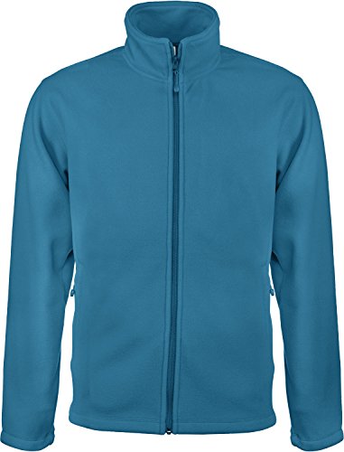 Kariban Herren Sweatjacke Micro Fleece Full Zip Blau Tropical Blue 4XL von Kariban