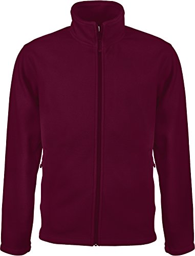 Kariban Herren Sweatjacke Micro Fleece Full Zip Rot Wine 3XL von Kariban