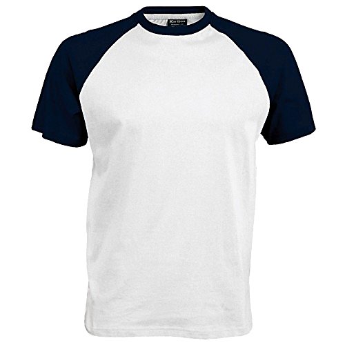 Kariban Herren T-Shirt blau Bianco/Blu navy XX-Large von Kariban