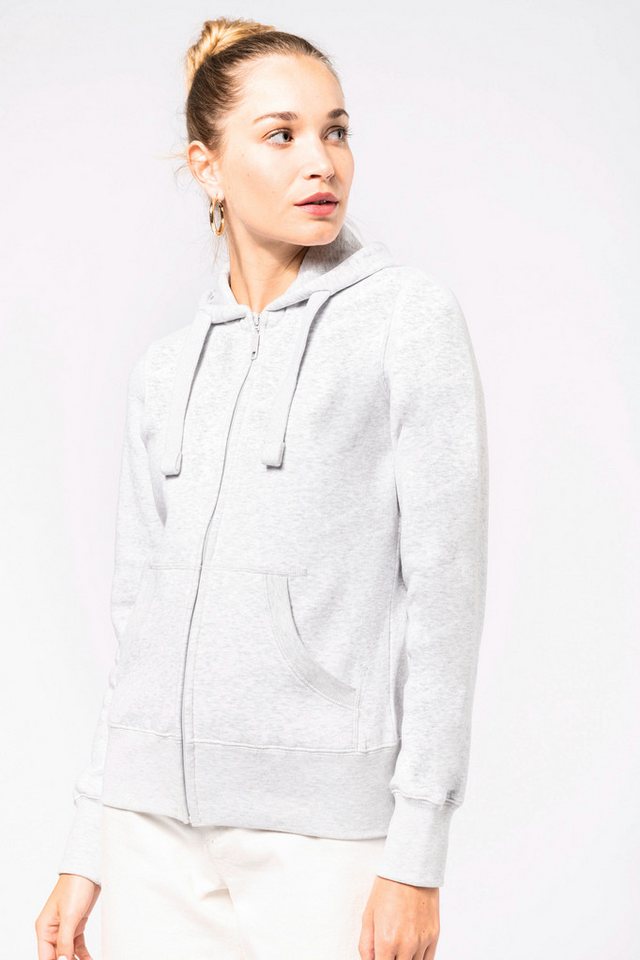 Kariban Kapuzensweatshirt DAMEN KAPUZENSHIRT mit Reißververschluss von Kariban