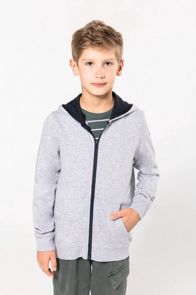 Kariban Kapuzensweatshirt Kinder KAPUZENSWEATSHIRT mit Reißverschluss von Kariban