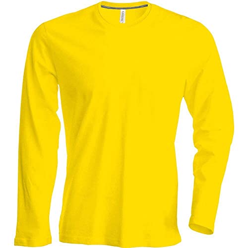 Kariban | K359 Herren T-Shirt Langarm, Größe:4XL, Farbe:Yellow von Kariban