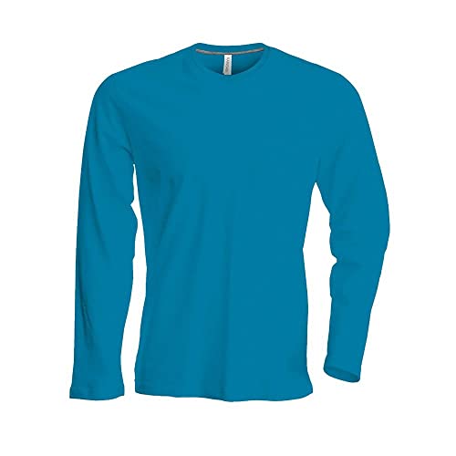 Kariban | K359 Herren T-Shirt Langarm, Größe:M, Farbe:Tropical Blue von Kariban