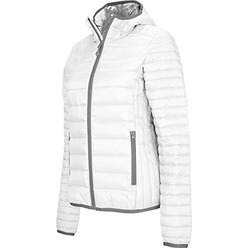 Kariban | K6111 Leichte Damen Kapuzen Steppjacke, Größe:M, Farbe:White von Kariban