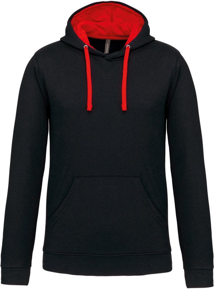 Kariban Kapuzenpullover Herren-kapuzensweatshirt bicolor von Kariban