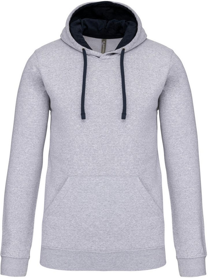 Kariban Kapuzenpullover Herren-kapuzensweatshirt bicolor von Kariban