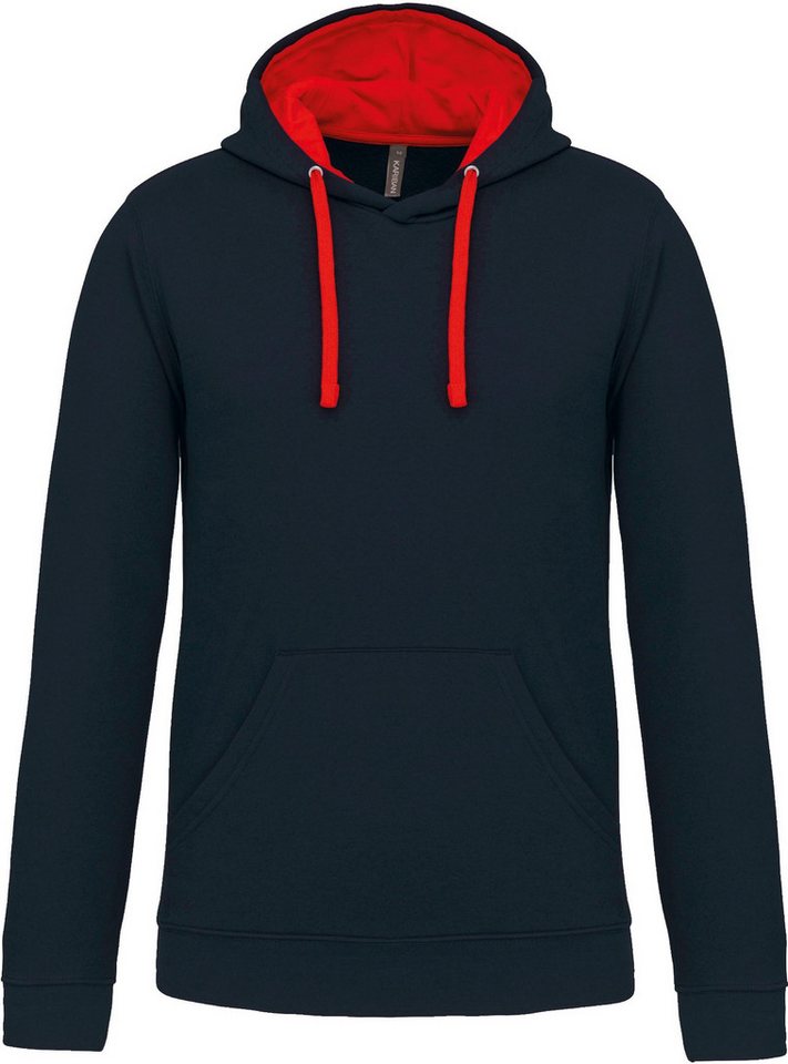 Kariban Kapuzenpullover Herren-kapuzensweatshirt bicolor von Kariban