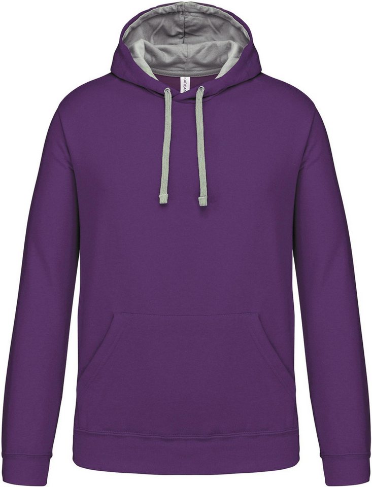 Kariban Kapuzenpullover Herren-kapuzensweatshirt bicolor von Kariban