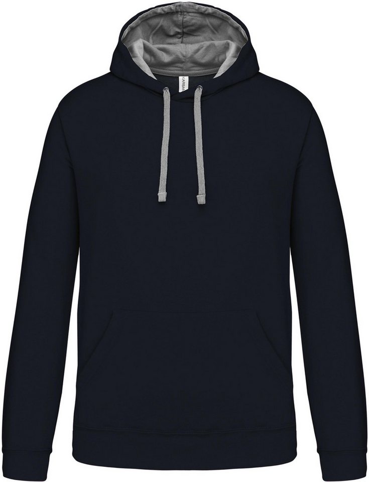 Kariban Kapuzenpullover Herren-kapuzensweatshirt bicolor von Kariban