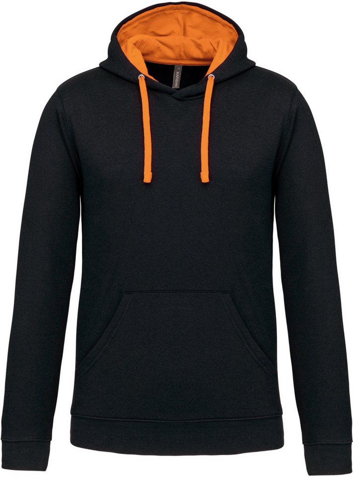 Kariban Kapuzenpullover Herren-kapuzensweatshirt bicolor von Kariban