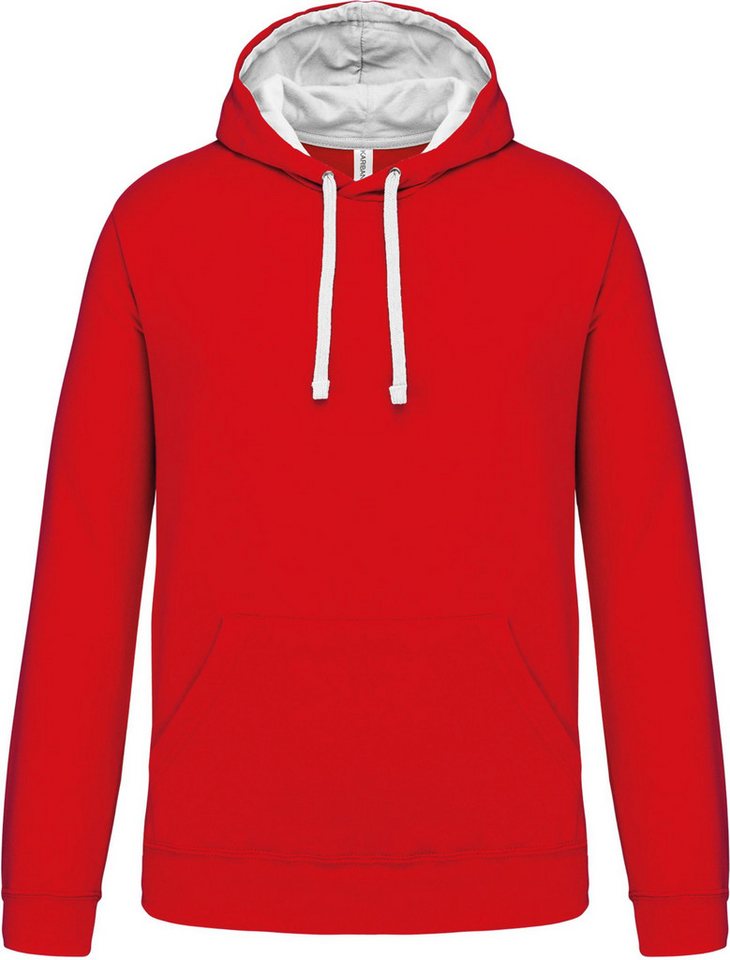 Kariban Kapuzenpullover Herren-kapuzensweatshirt bicolor von Kariban