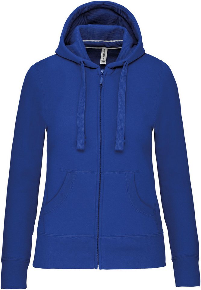 Kariban Kapuzensweatjacke DAMEN KAPUZENSHIRT mit Reißververschluss von Kariban