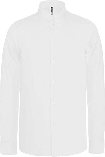 Kariban Langarm-Hemd mit Maokragen, weiß, K5154862646525 von Kariban