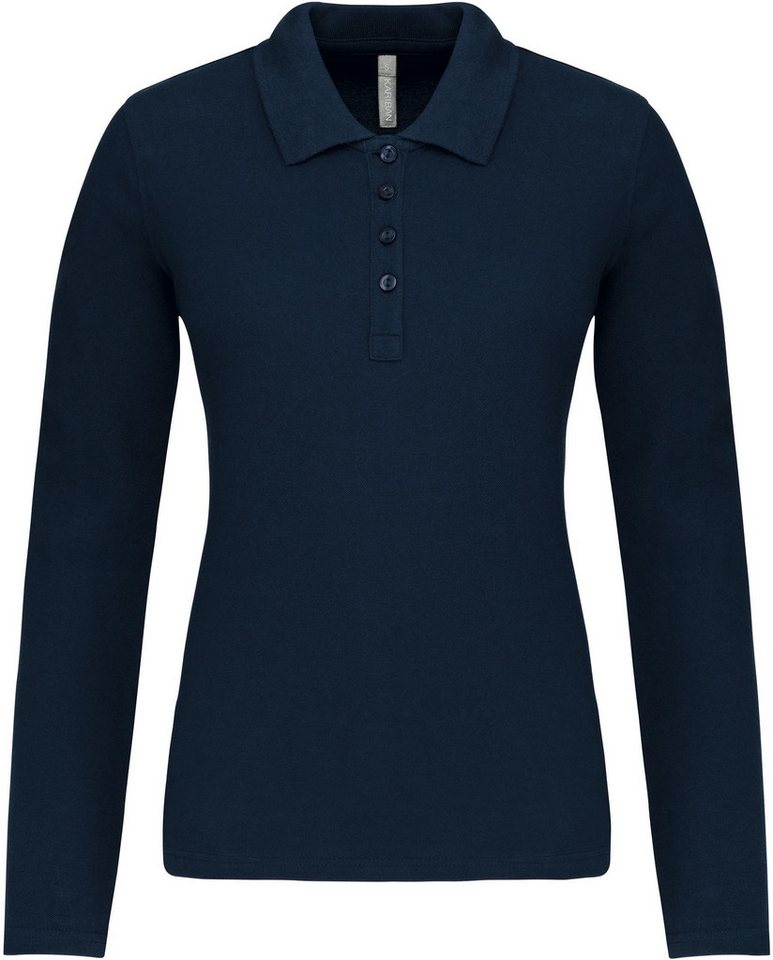Kariban Langarm-Poloshirt Damen Langarm-Polohemd. Baumwollpiqué von Kariban