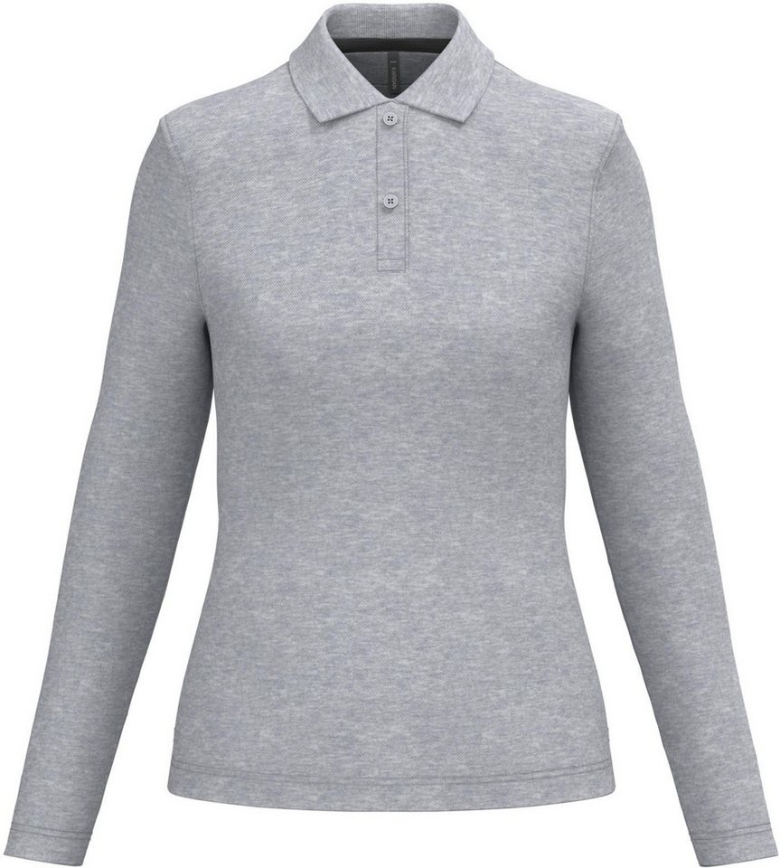 Kariban Langarm-Poloshirt Damen Piqué Poloshirt Langarm von Kariban