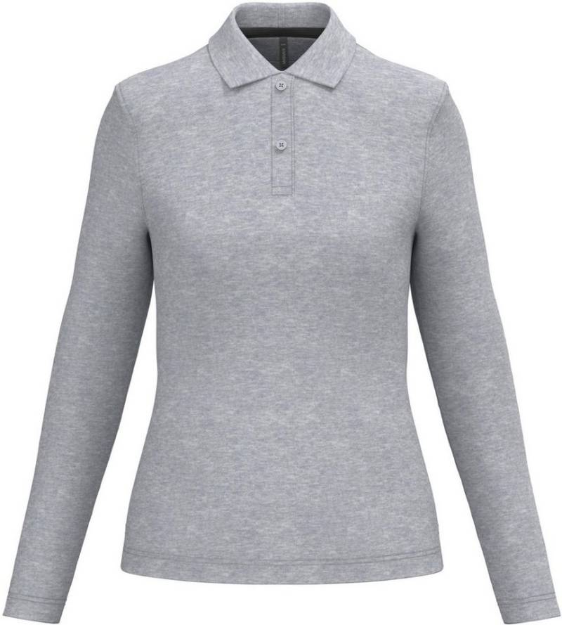 Kariban Langarm-Poloshirt Damen Piqué Poloshirt Langarm von Kariban