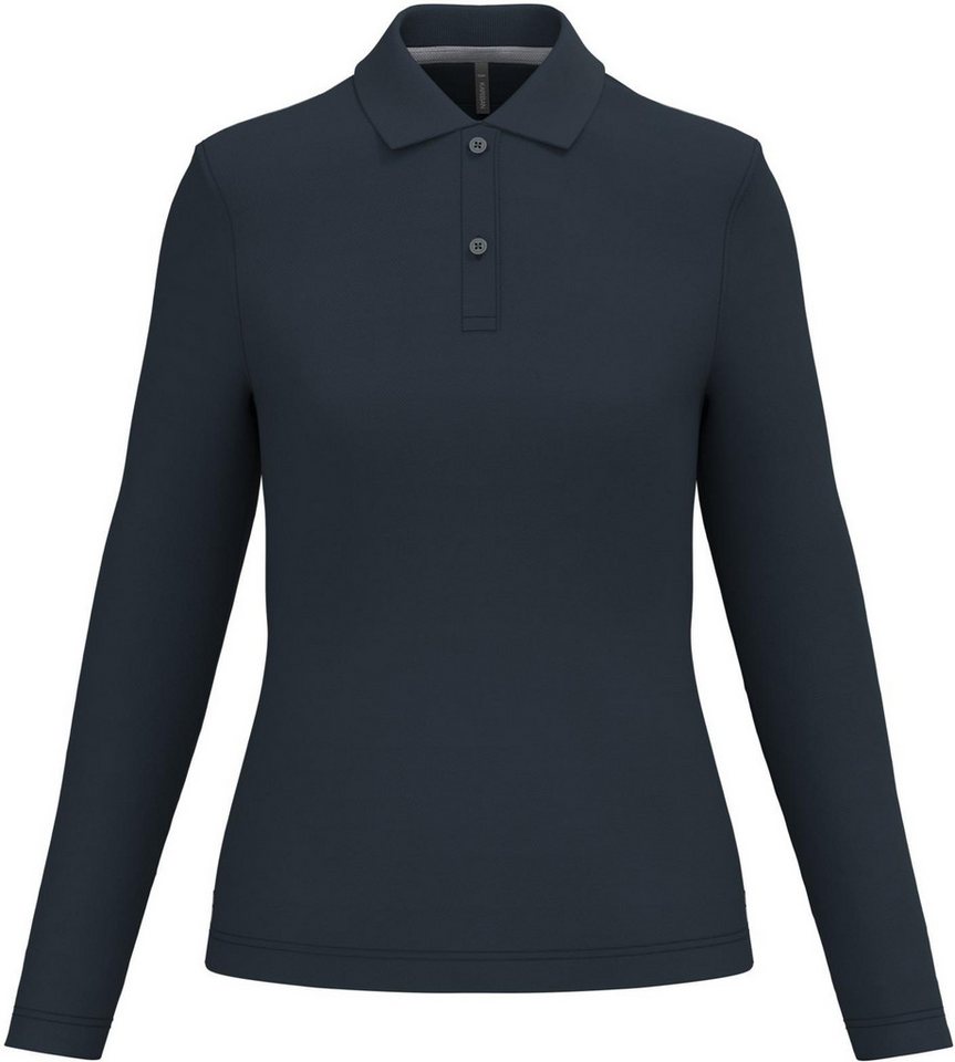 Kariban Langarm-Poloshirt Damen Piqué Poloshirt Langarm von Kariban