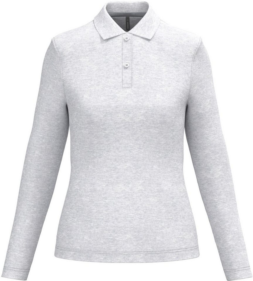 Kariban Langarm-Poloshirt Damen Piqué Poloshirt Langarm von Kariban