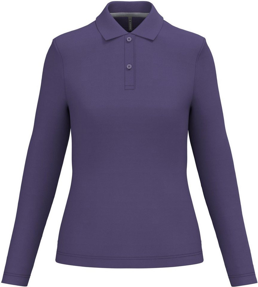 Kariban Langarm-Poloshirt Damen Piqué Poloshirt Langarm von Kariban