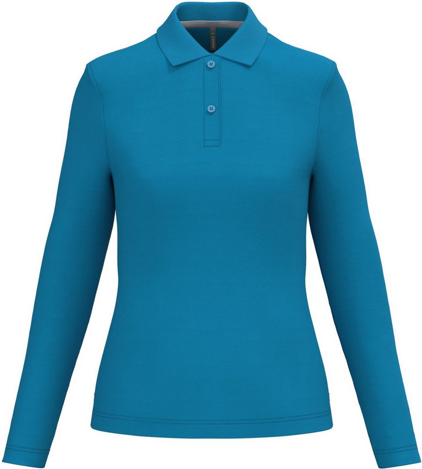 Kariban Langarm-Poloshirt Damen Piqué Poloshirt Langarm von Kariban