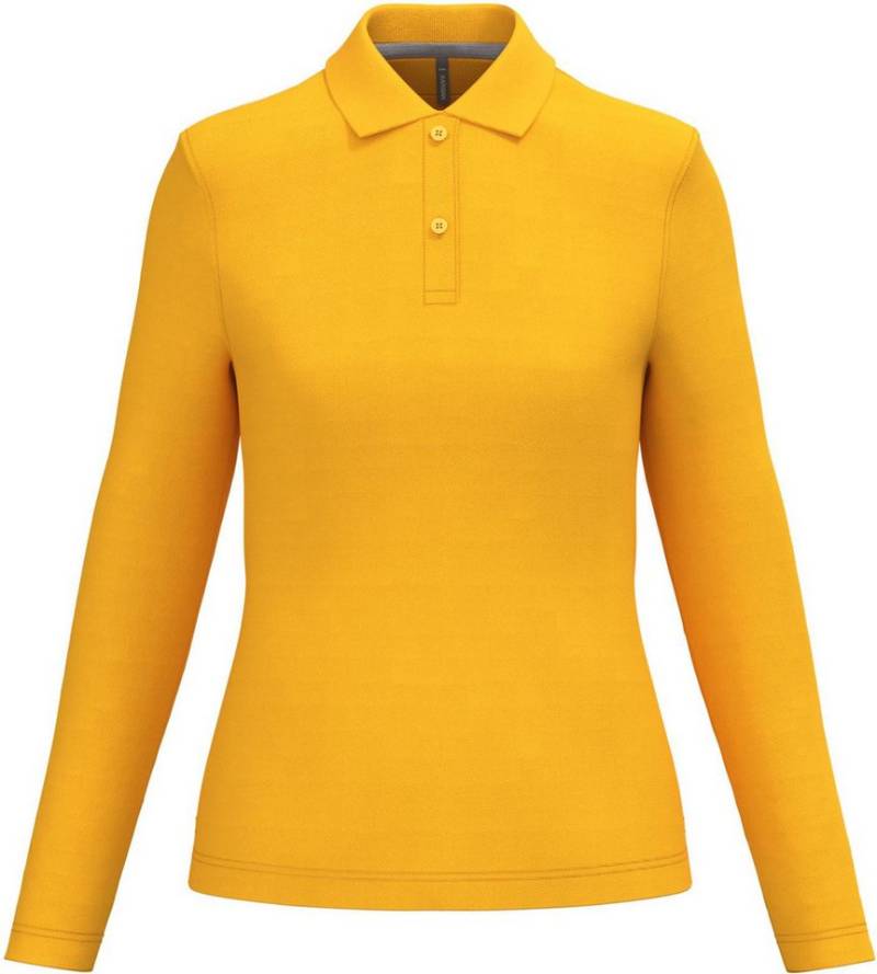 Kariban Langarm-Poloshirt Damen Piqué Poloshirt Langarm von Kariban