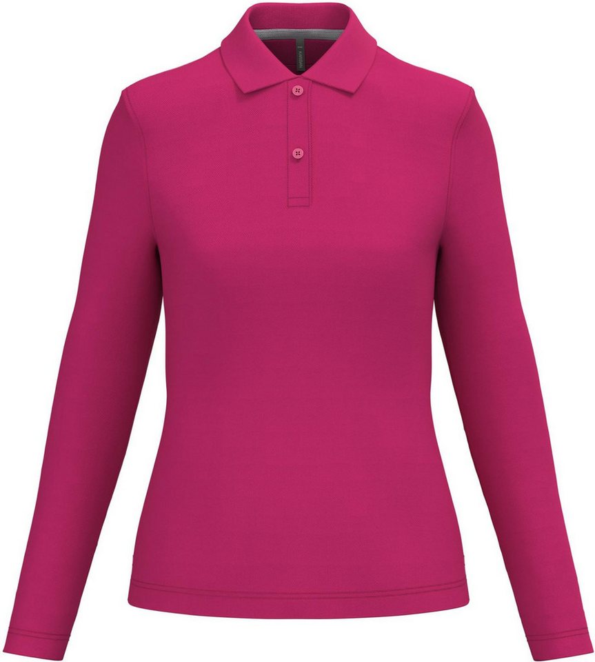 Kariban Langarm-Poloshirt Damen Piqué Poloshirt Langarm von Kariban