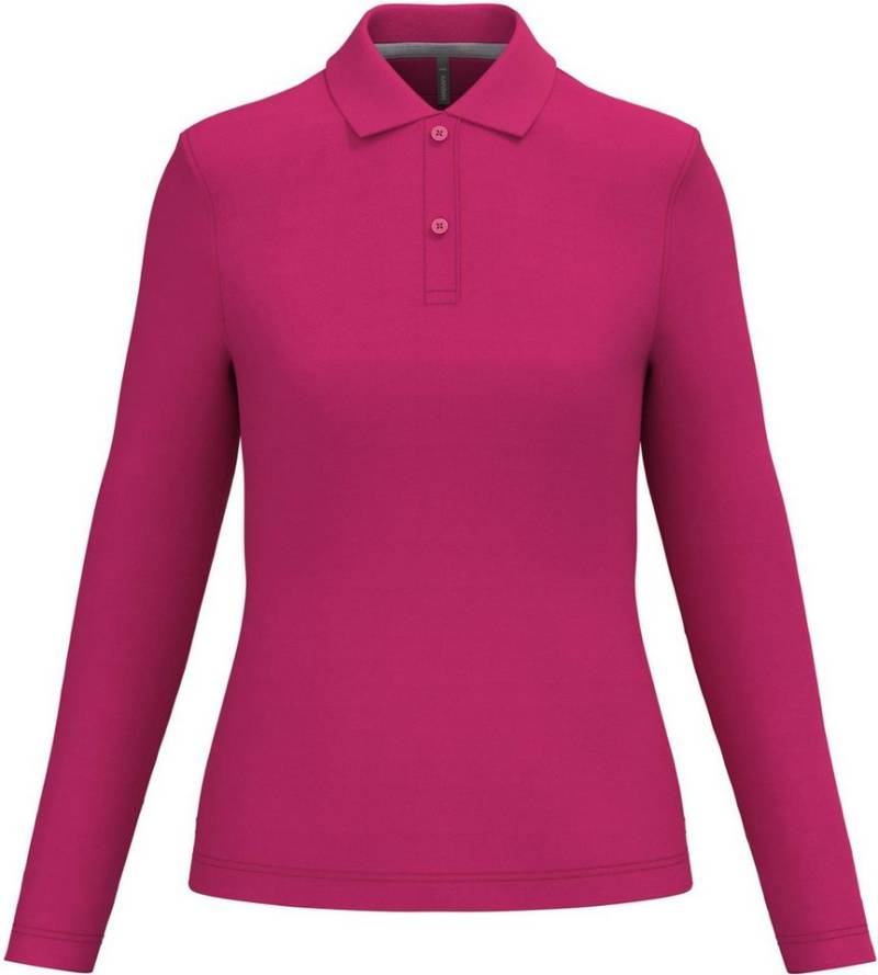 Kariban Langarm-Poloshirt Damen Piqué Poloshirt Langarm von Kariban