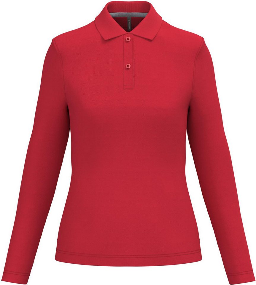 Kariban Langarm-Poloshirt Damen Piqué Poloshirt Langarm von Kariban