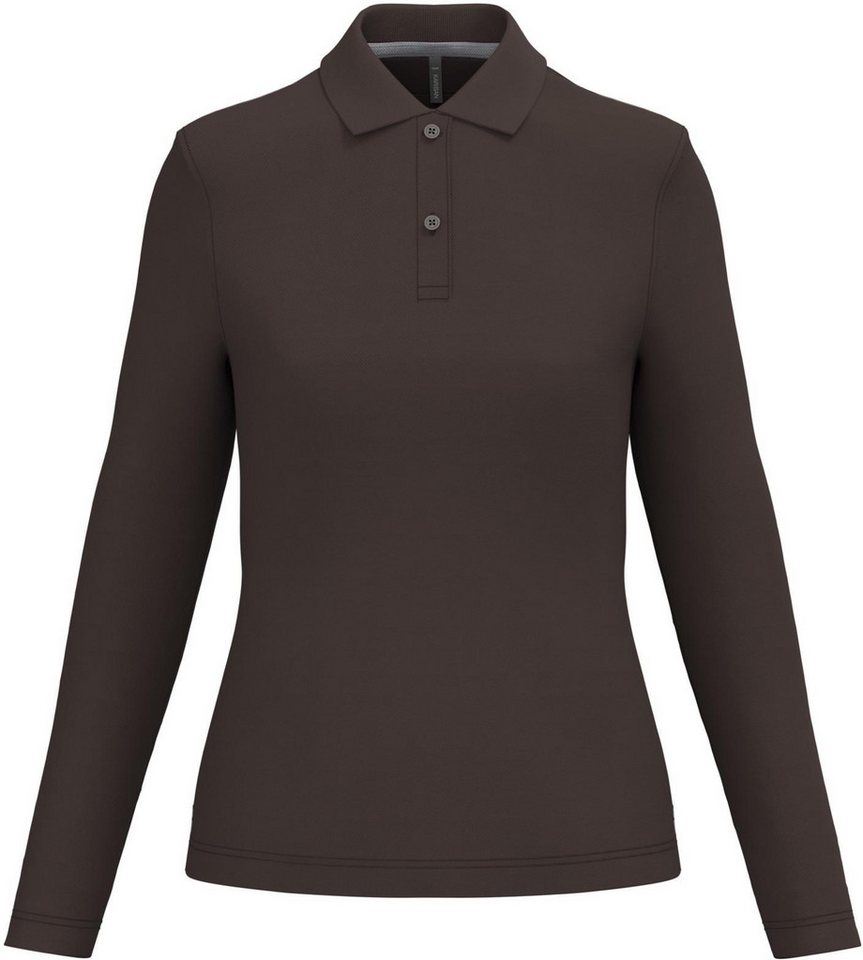Kariban Langarm-Poloshirt Damen Piqué Poloshirt Langarm von Kariban