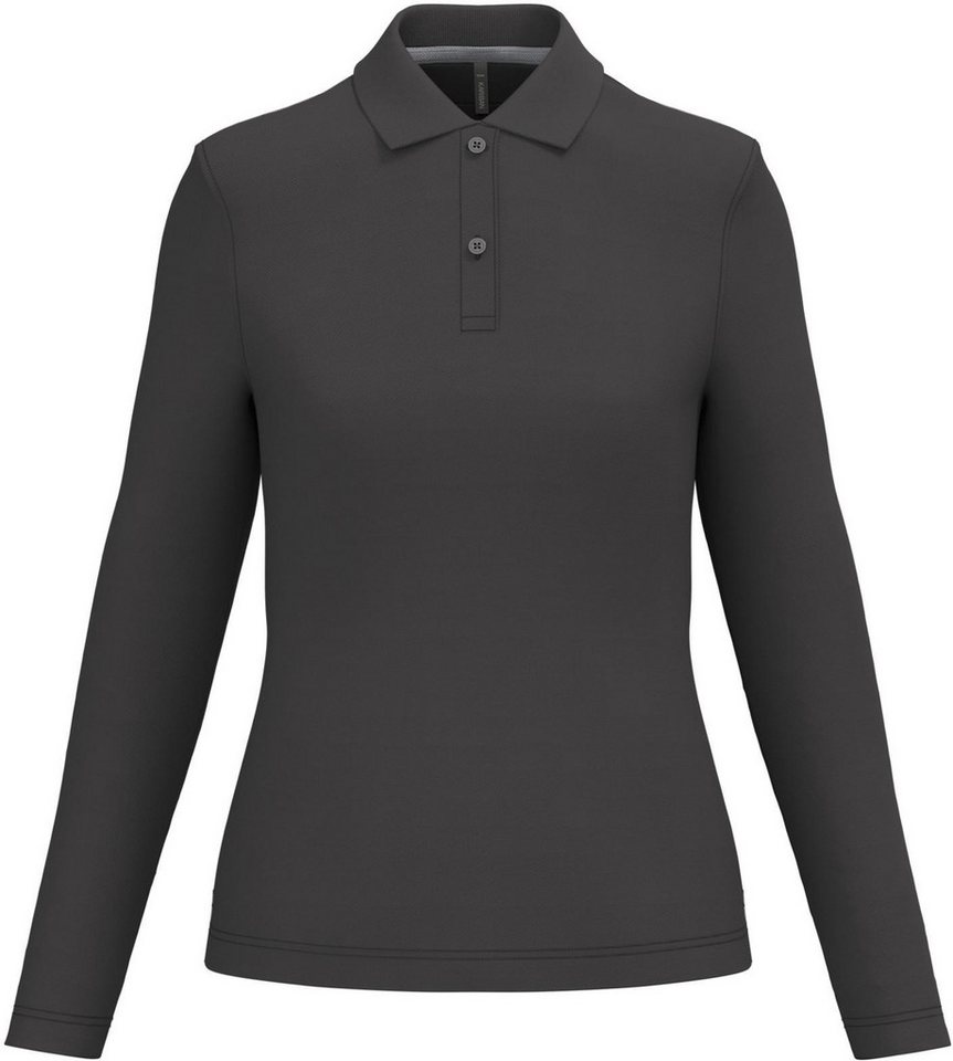 Kariban Langarm-Poloshirt Damen Piqué Poloshirt Langarm von Kariban