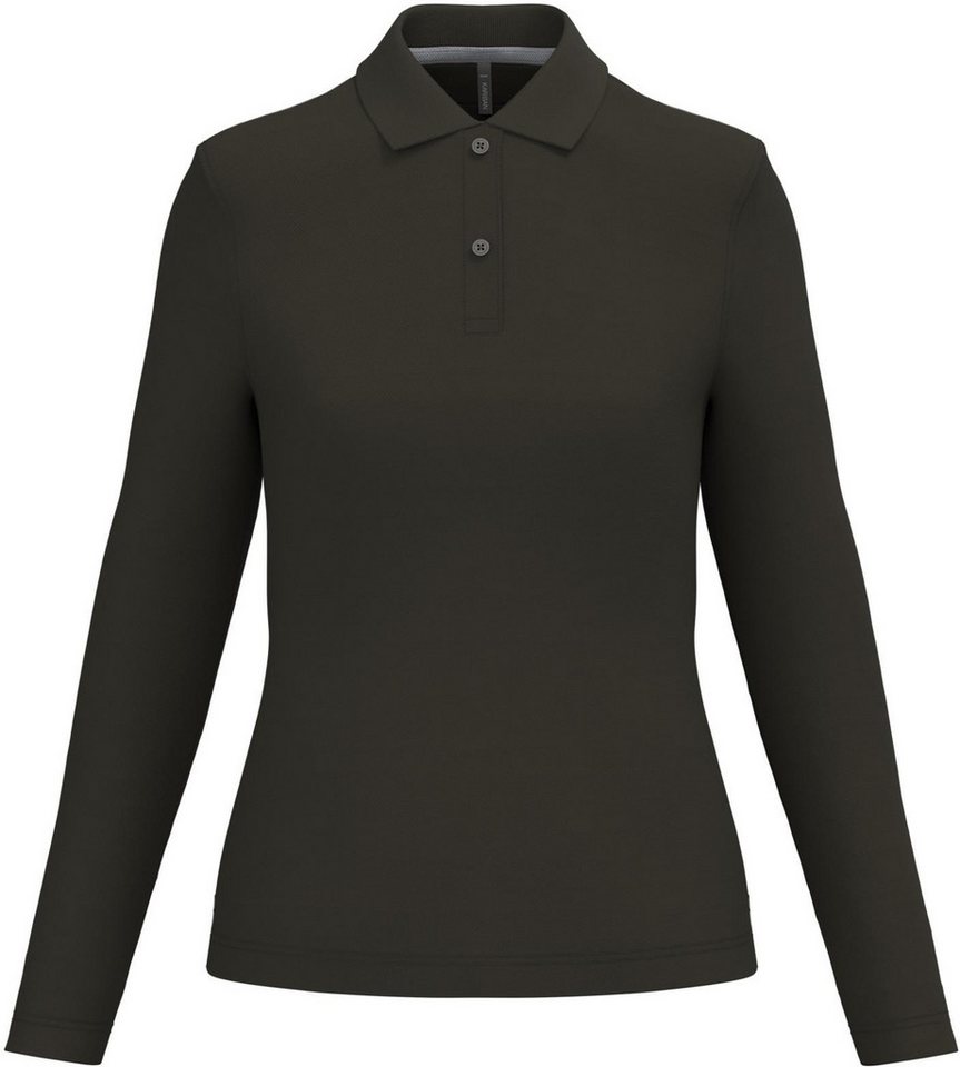 Kariban Langarm-Poloshirt Damen Piqué Poloshirt Langarm von Kariban