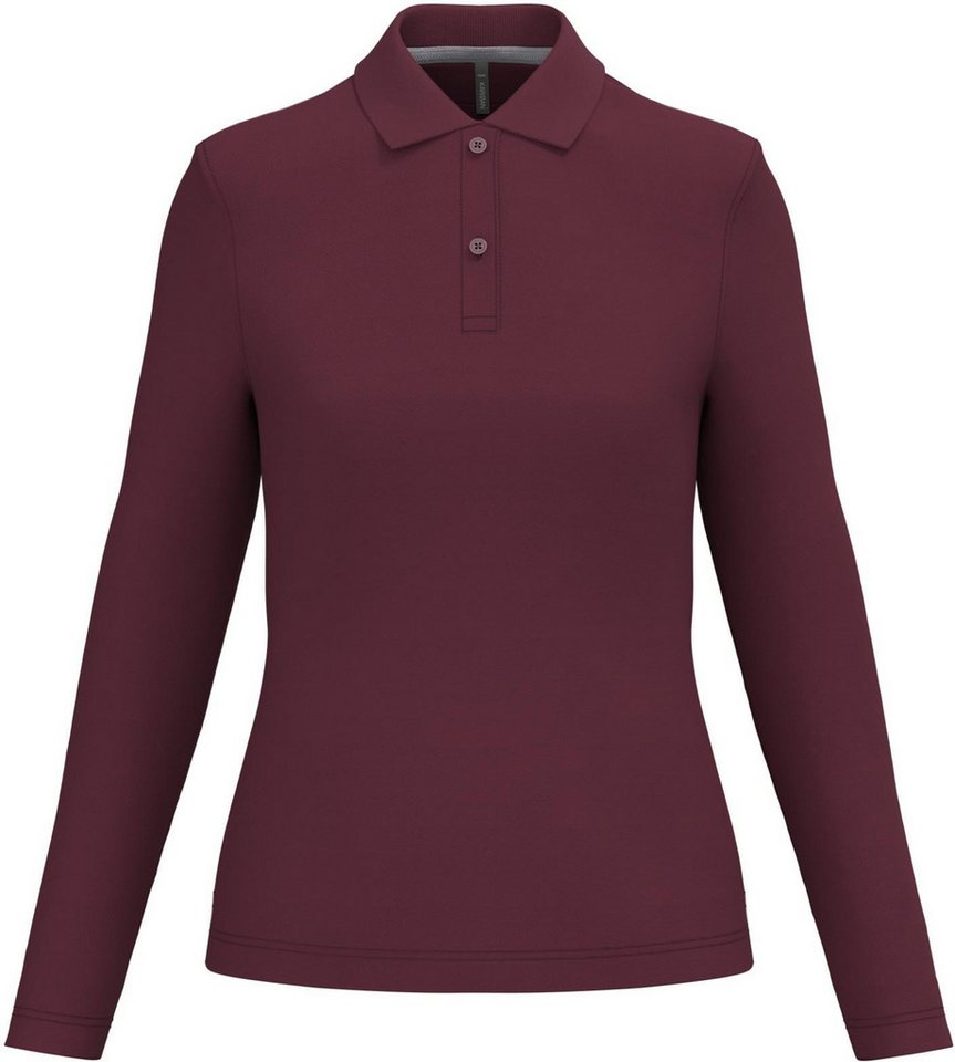 Kariban Langarm-Poloshirt Damen Piqué Poloshirt Langarm von Kariban