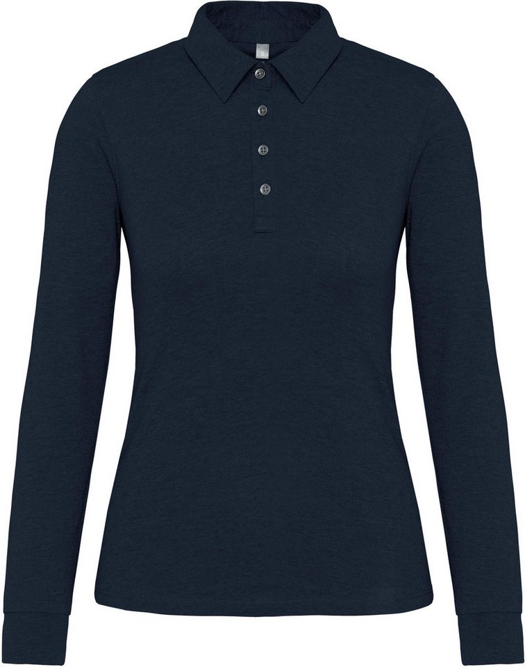 Kariban Langarm-Poloshirt Langarm-Polohemd für Damen aus Jersey von Kariban