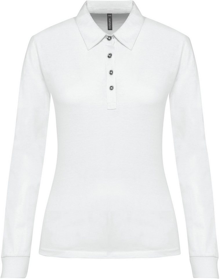 Kariban Langarm-Poloshirt Langarm-Polohemd für Damen aus Jersey von Kariban